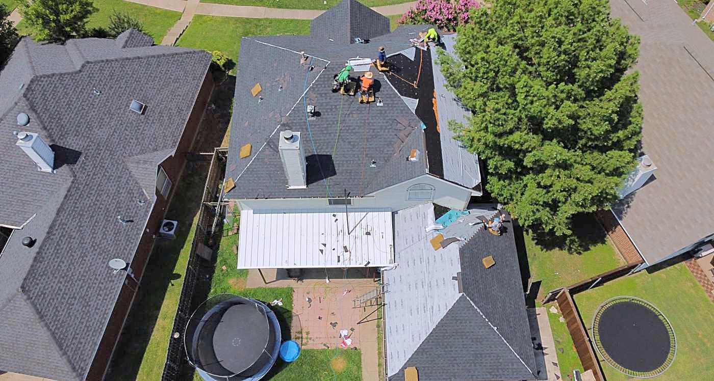 Hul-Ster Roofing LLC at work in Fort Worth, TX