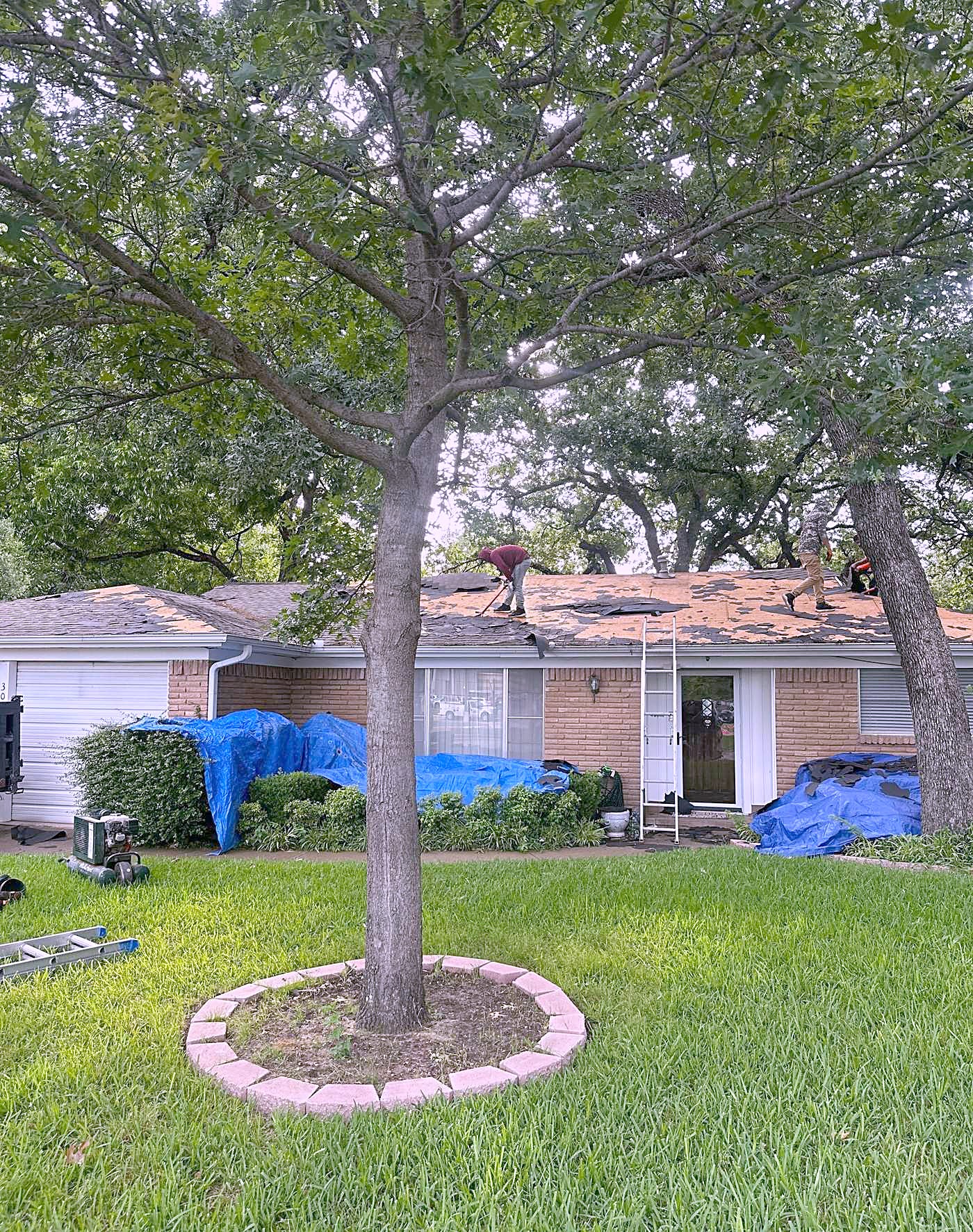 After the hail — Hul-Ster Roofing LLC